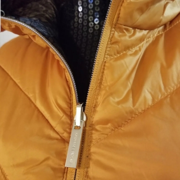 SOLD NWT! Michael Kors Reversible MK Logo Hooded Packable Puffer Jacket Size XXS - Picture 8 of 16